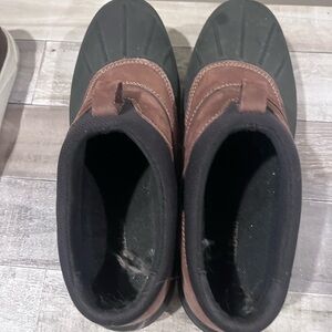 Men's Brown and Black Slip-On Shoes ll bean